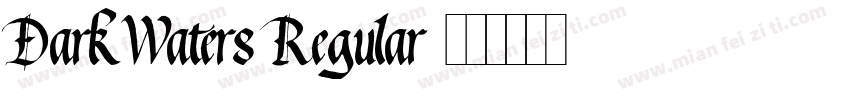 DarkWaters Regular字体转换